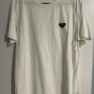 Prada White Short Sleeve Tee